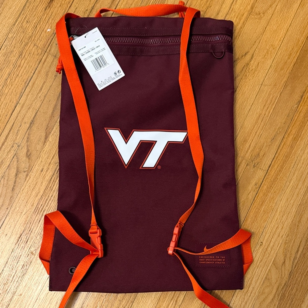 VT/Virgina Tech  Maroon and Orange Durable Dive Bag